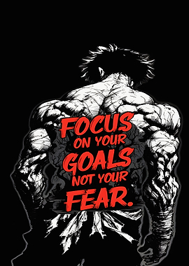 Baki Hanma Inspirational Quote Poster