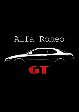Alfa Romeo GT Minimalist Car Poster
