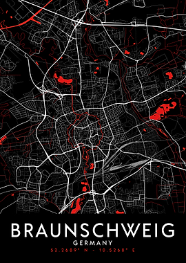 Braunschweig Dark Map