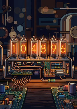 Nixie Tube Clock Circuit Board