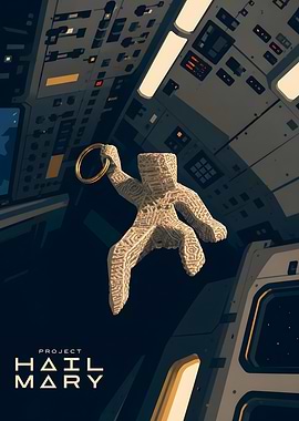 Project Hail Mary Rocky Keychain Poster