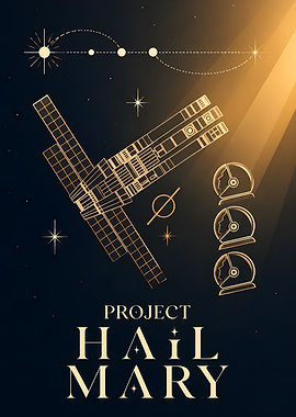 Project Hail Mary Space Poster