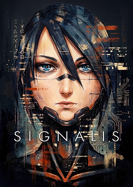 Signalis Elster Portrait Poster
