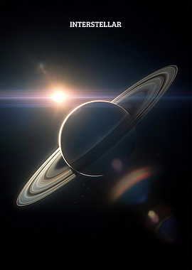 Interstellar Movie Poster Saturn