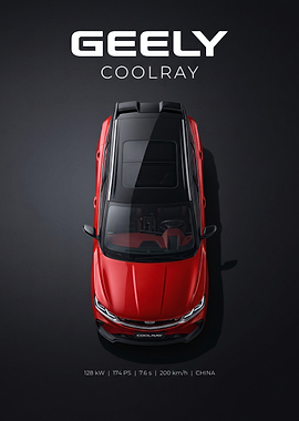 Geely Coolray Top View Poster