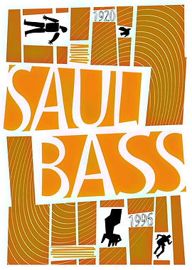 Saul Bass Tribute Graphic Poster