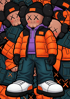 KAWS Companion Streetwear Character Illustration