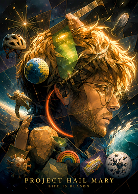Project Hail Mary Space Poster