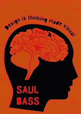 Saul Bass Design Quote Poster