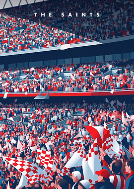 The Saints Stadium Crowd Poster