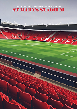 St Mary's Stadium Southampton Poster