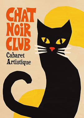 Chat Noir Club Vintage Poster