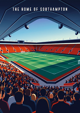 St. Mary's Stadium Southampton Poster