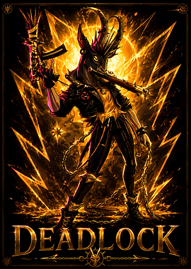 Deadlock Goat Warrior Poster