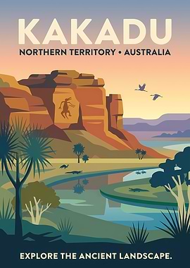 Kakadu National Park Travel Poster