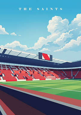 Southampton FC St Mary's Stadium Poster
