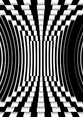 Black and White Optical Illusion