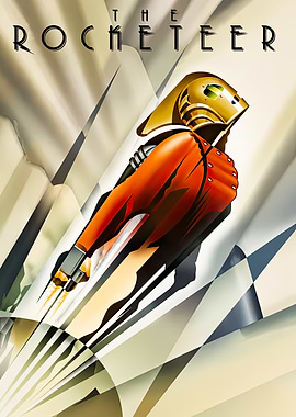 The Rocketeer Art Deco Poster