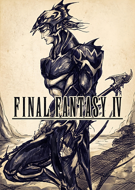 Final Fantasy IV Kain Highwind Poster