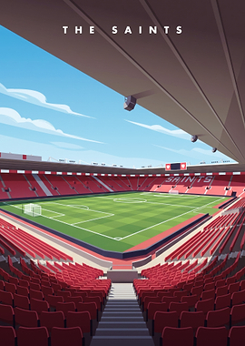 The Saints Football Stadium Illustration