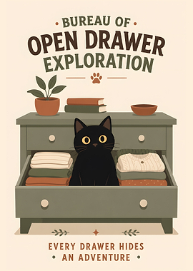 Bureau of Open Drawer Exploration Poster
