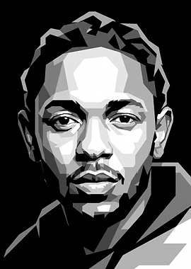 Kendrick Lamar WPAP Portrait