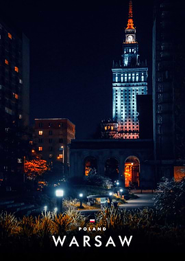 Night View of Palace of Culture