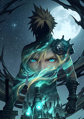 Cloud Strife Final Fantasy VII Digital Art