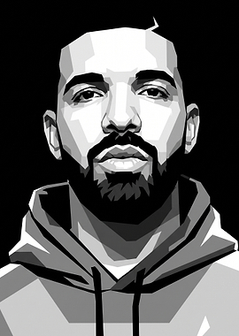Drake Vector Portrait Illustration