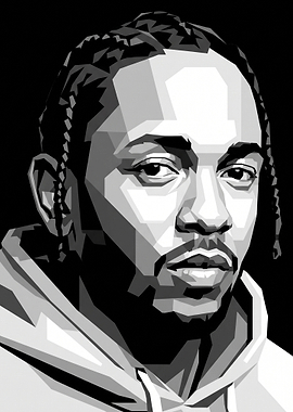 Kendrick Lamar WPAP Portrait