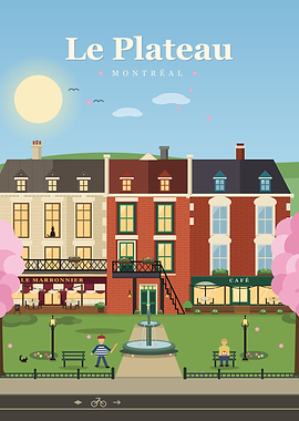 Le Plateau Montréal in Spring