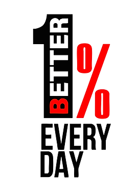 1% Better Every Day Motivational Quote