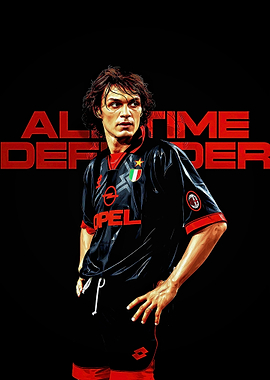 Paolo Maldini AC Milan Poster