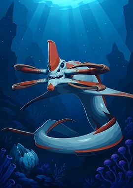 Reaper Leviathan from Subnautica