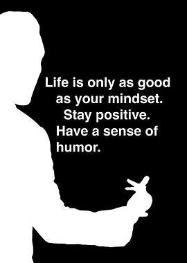 Inspirational Mindset Quote Silhouette Poster
