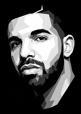 Drake Low Poly Portrait
