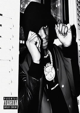 Black and White Rap Album Cover