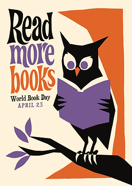World Book Day Owl Poster