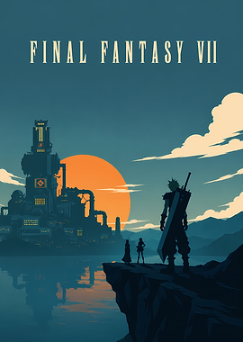 Final Fantasy VII Minimalist Poster