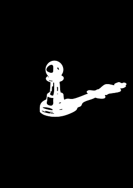 Chess Pawn Casting Long Shadow