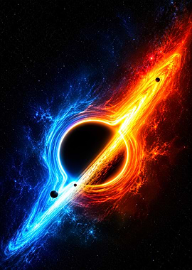 Dual-Colored Cosmic Black Hole