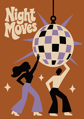 Night Moves Disco Poster