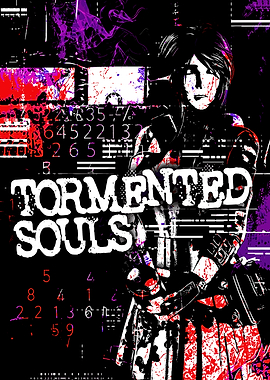 Tormented Souls Digital Art Poster
