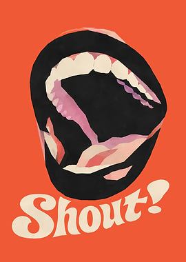 Shout! Retro Pop Art Poster