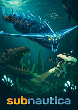 Subnautica Underwater Exploration Poster