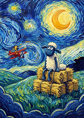 Shaun the Sheep Starry Night Parody