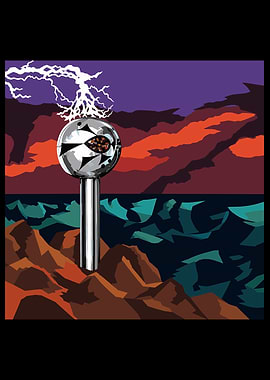Pixel Art Lightning Tower Landscape