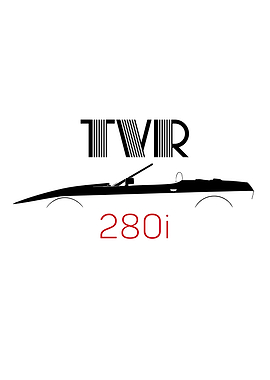 Minimalist TVR 280i Car Poster