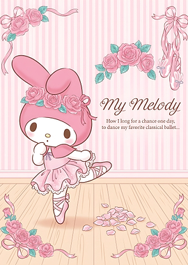 My Melody Ballerina Illustration