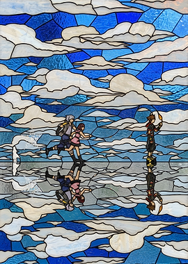 Kingdom Hearts Stained Glass Art